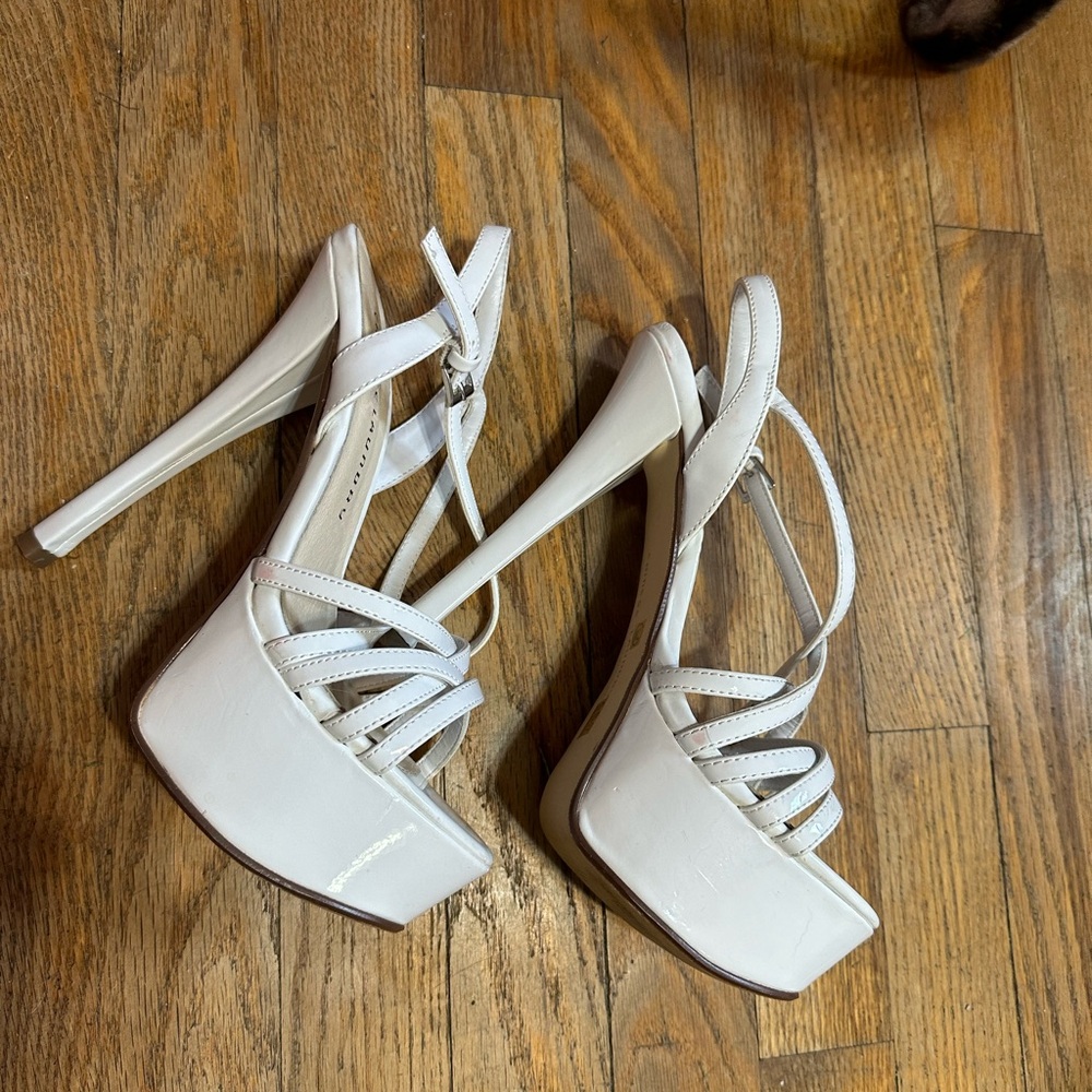 Chinese Laundry White Stilettos